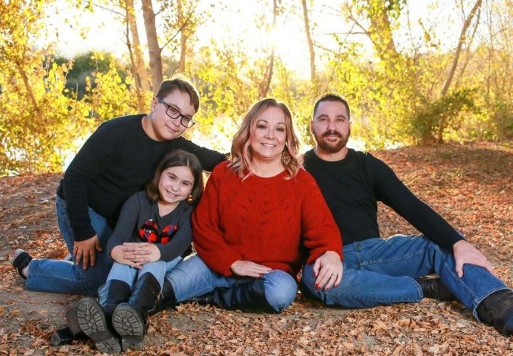 son, daughter, Mom, Dad - Gustafson Family