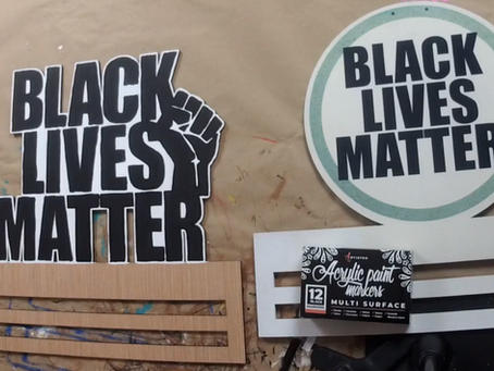Black Lives Matter: Paint by Line Tutorial